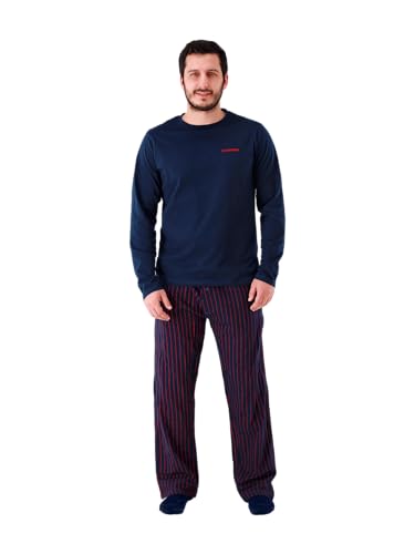 FC Bayern München I Schlafanzug lang I Herren I Navy I 2XL von FC Bayern München