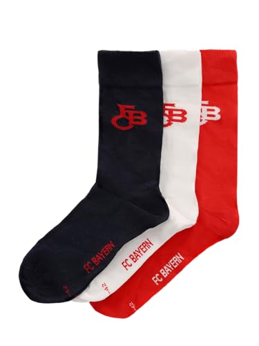 FC Bayern München I Socken 3er-Set FCB I Kinder I Mehrfarbig I 27-30 von FC Bayern München