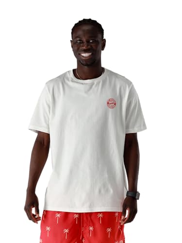 FC Bayern München I T-Shirt Summer Graphic I Herren I Off White I XL von FC Bayern München