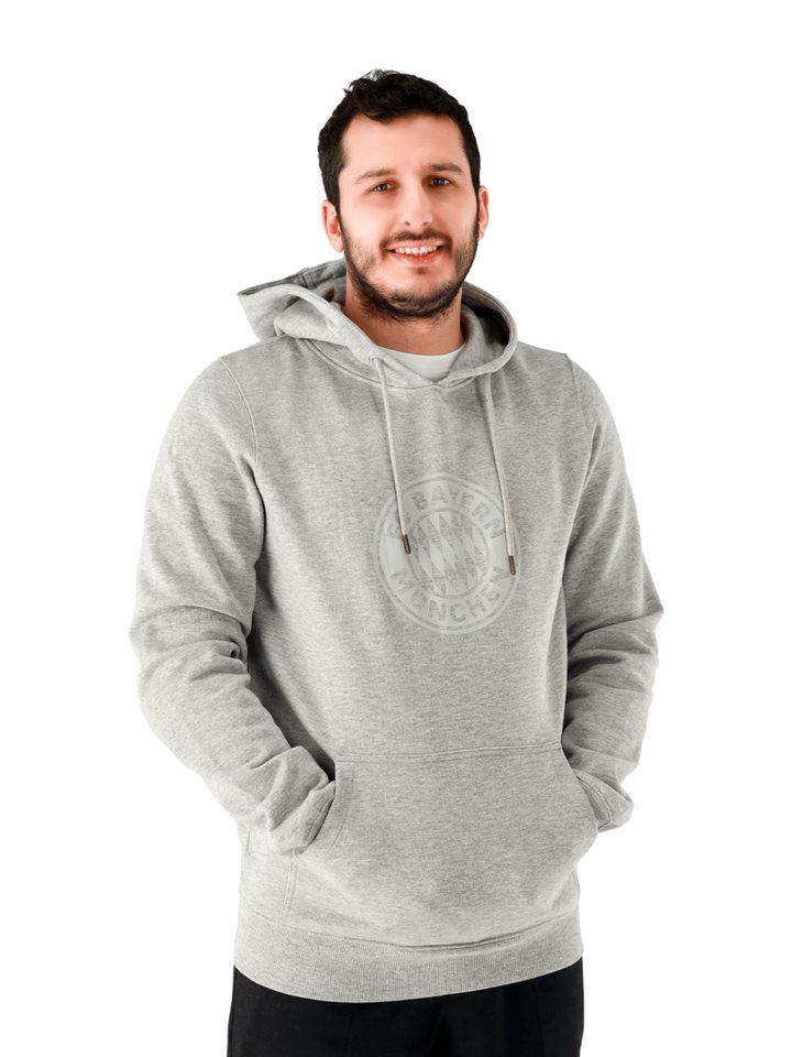 FC Bayern München Kapuzenpullover FC Bayern München, Hoodie Essential Classic, Unisex, Grau von FC Bayern München