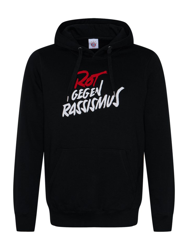 FC Bayern München Kapuzenpullover FC Bayern München, Hoodie Rot gegen Rassismus, Unisex, Schwarz von FC Bayern München