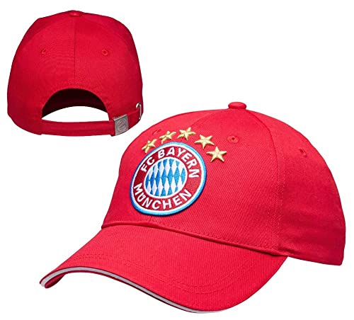 FC Bayern München Kinder Cap - Logo 5 Sterne - Kids Basecap Schildmütze Kappe FCB Farbe Rot von FC Bayern München