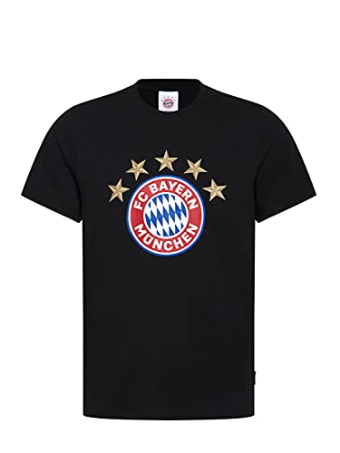 FC Bayern München Kinder T-Shirt Logo schwarz, 140 von FC Bayern München