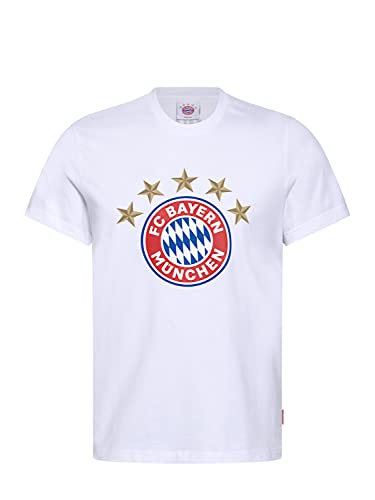 FC Bayern München Kinder T-Shirt Logo weiß, 116 von FC Bayern München