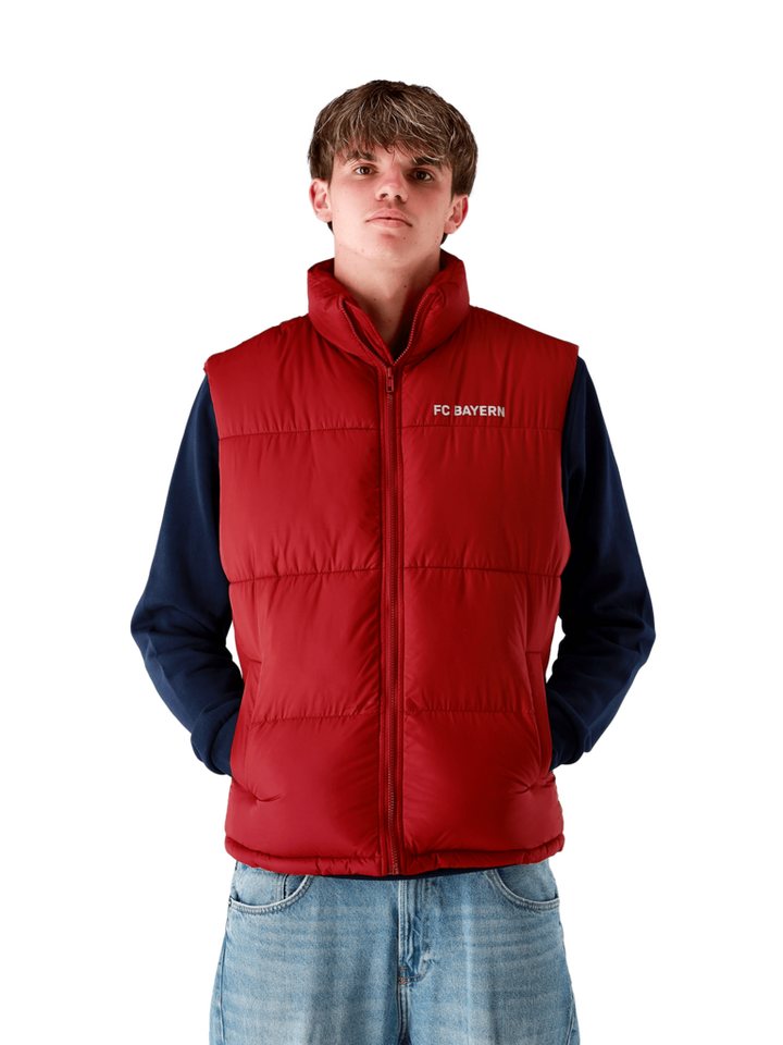 FC Bayern München Longweste FC Bayern München, Weste Puffer I Steppweste, Unisex, Bordeaux von FC Bayern München