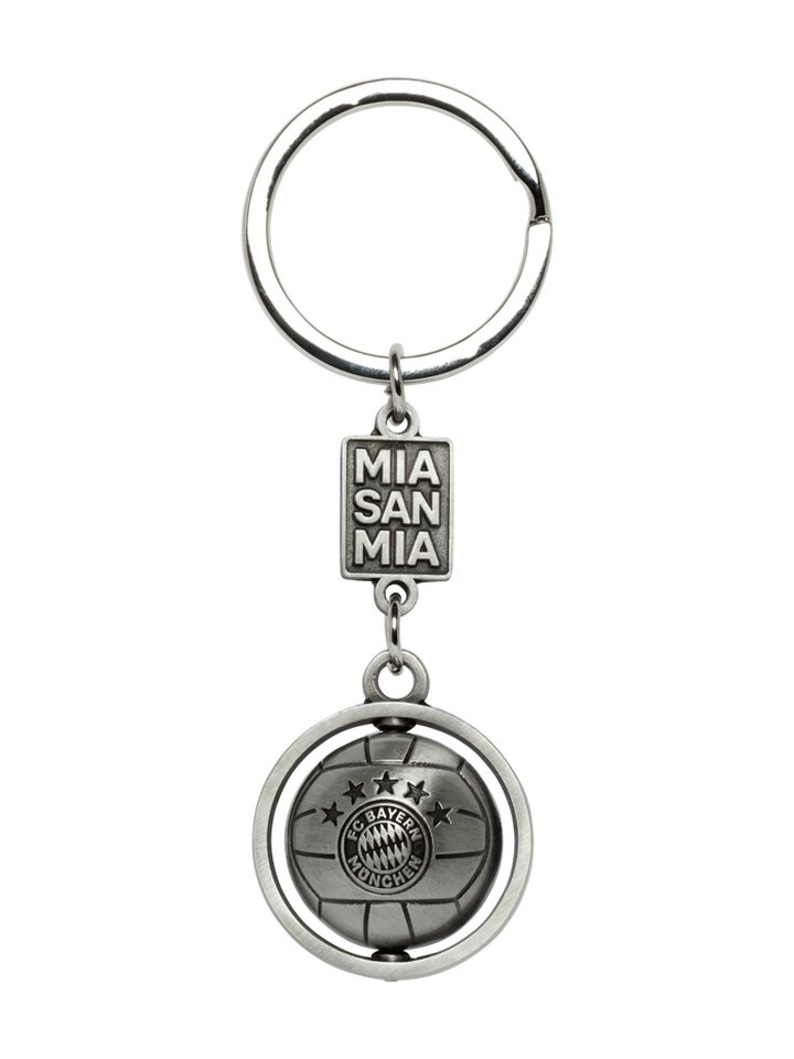FC Bayern München Schlüsselanhänger FC Bayern München Schlüsselanhänger 3D Ball Silber I Fußball von FC Bayern München