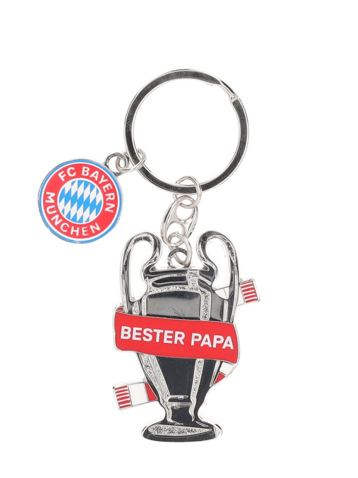 FC Bayern München Schlüsselanhänger FC Bayern München Schlüsselanhänger Bester Papa Silber I Fußball von FC Bayern München