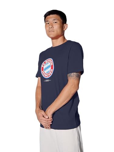 FC Bayern München | T-Shirt Essential | Herren Rot oder Navy | Fußball von FC Bayern München