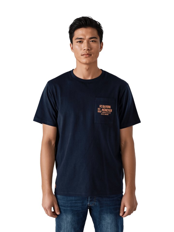FC Bayern München T-Shirt FC Bayern München, T-Shirt Rekordmeister, Herren, Navy von FC Bayern München