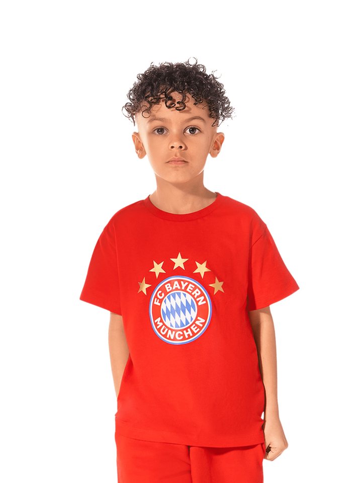 FC Bayern München T-Shirt FC Bayern München I T-Shirt Essential I Kinder I Rot von FC Bayern München