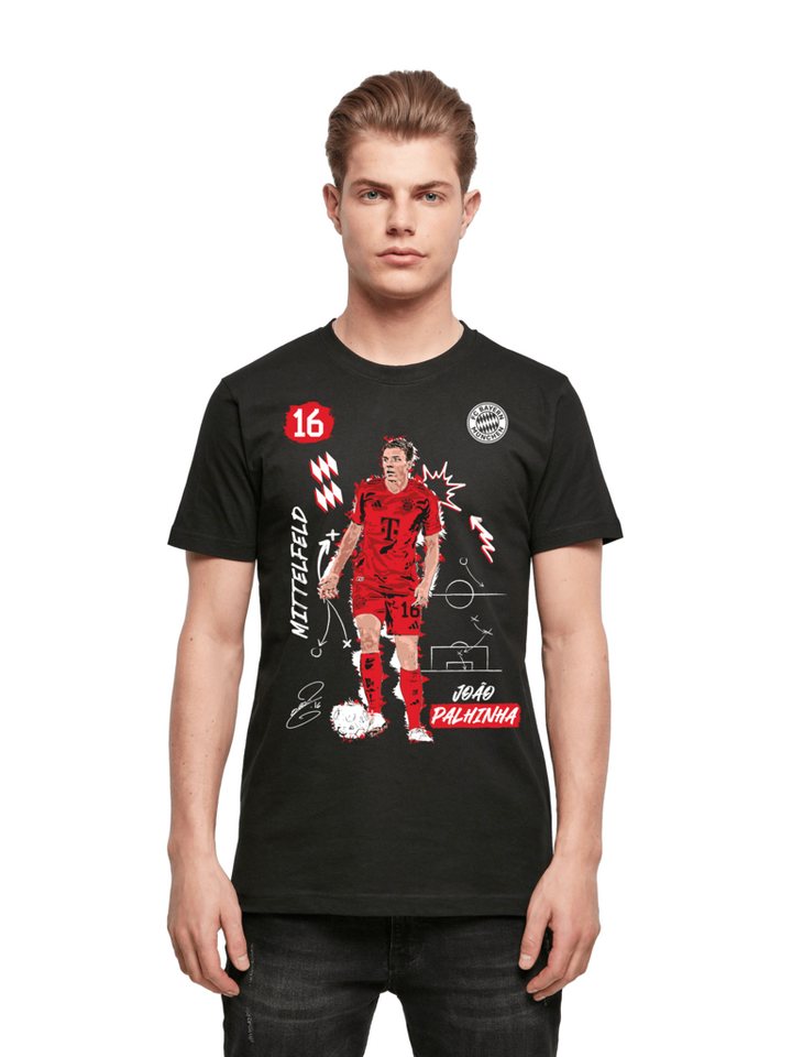 FC Bayern München T-Shirt FC Bayern München I T-Shirt Palhinha I Unisex I Schwarz von FC Bayern München