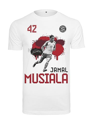 FC Bayern München T-Shirt | Jamal Musiala | Herren | Weiß von FC Bayern München