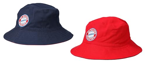 FC Bayern München Wende Fischerhut rot/Navy Hut | Schlapphut | Wendehut FCB von FC Bayern München