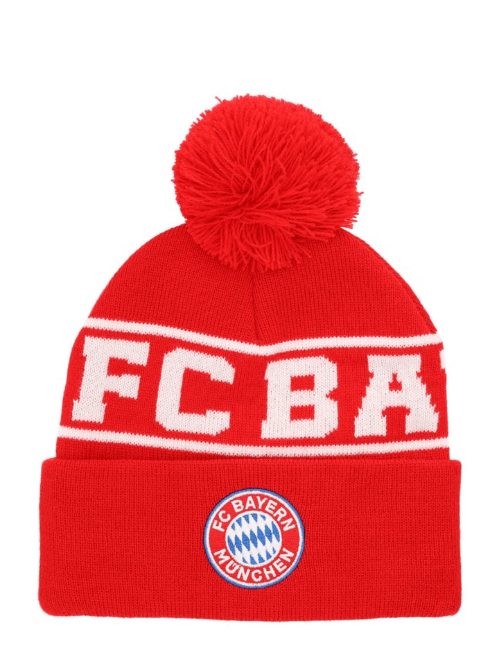 FC Bayern München Wendemütze FC Bayern München I Bommelmütze Logo I Kinder I Rot von FC Bayern München