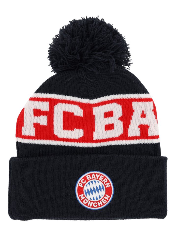 FC Bayern München Wendemütze FC Bayern München I Bommelmütze Logo I Unisex I Navy von FC Bayern München