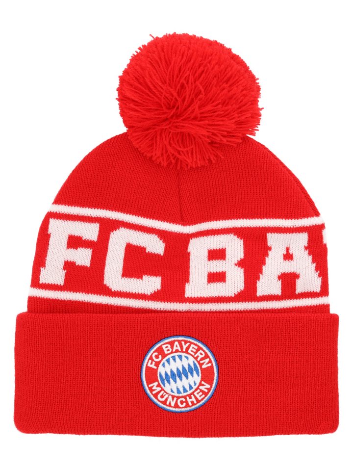 FC Bayern München Wendemütze FC Bayern München I Bommelmütze Logo I Unisex I Rot von FC Bayern München