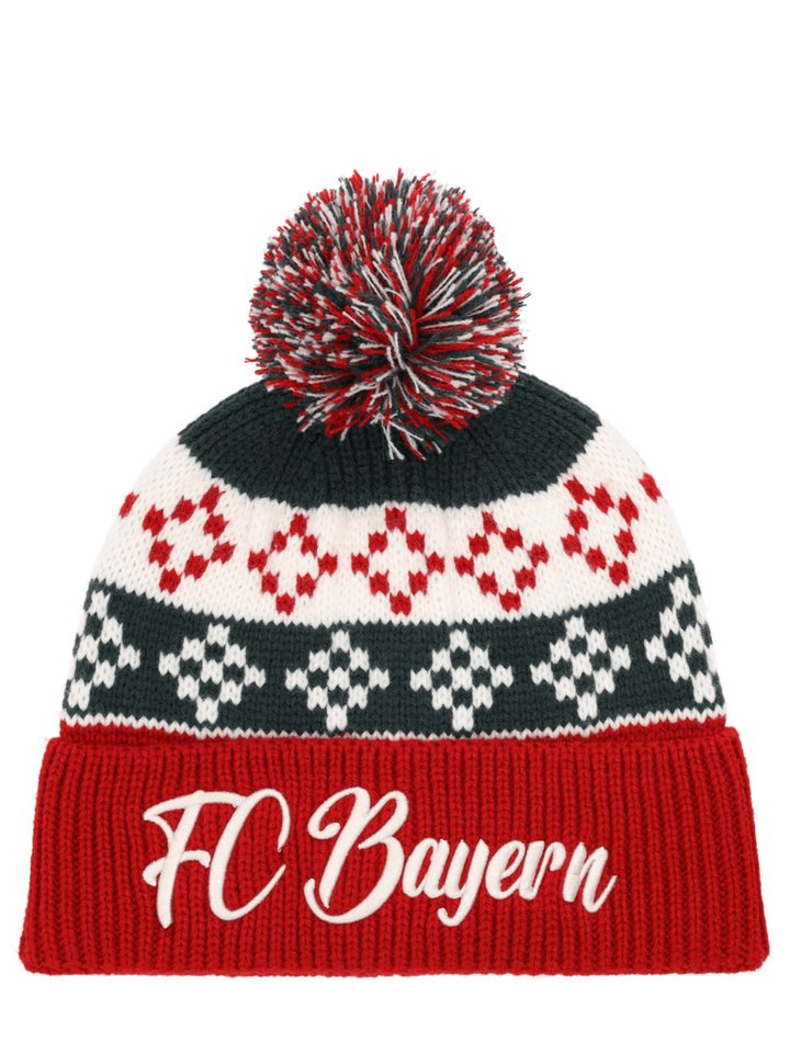 FC Bayern München Wendemütze FC Bayern München I Bommelmütze Winter I Unisex I Rot von FC Bayern München