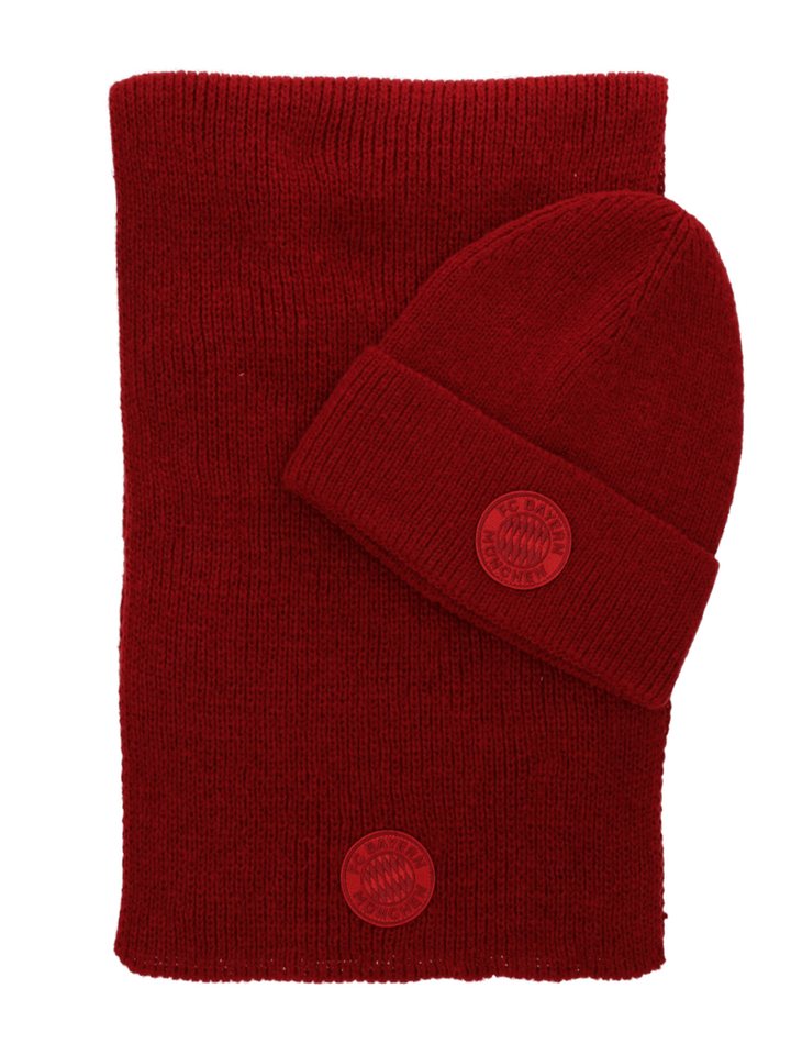 FC Bayern München Wendemütze FC Bayern München I Set Mütze Statement & Schal I Unisex I Bordeaux von FC Bayern München