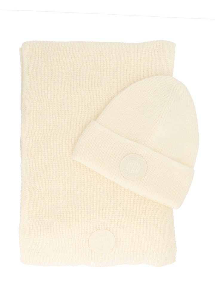 FC Bayern München Wendemütze FC Bayern München I Set Mütze Statement & Schal I Unisex I Off white von FC Bayern München