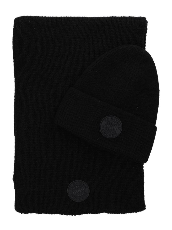 FC Bayern München Wendemütze FC Bayern München I Set Mütze Statement & Schal I Unisex I Schwarz von FC Bayern München