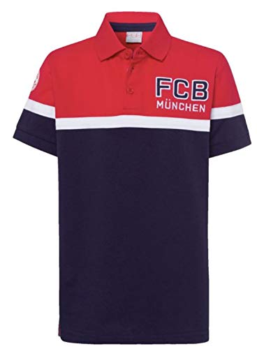 FC Bayern MünchenKinder Poloshirt Stripes Tshirt, Shirt Polo T-Shirt Poloshirt Funktionsshirt Kids (164) von FC Bayern München