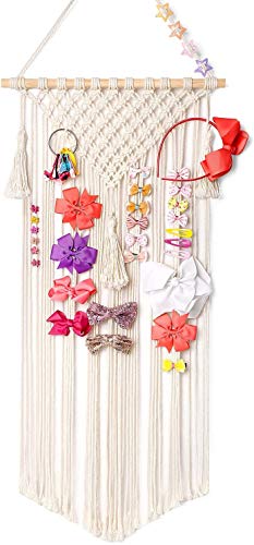 FC Fancy Makramee Wandbehang Haarspangen Halter Organizer für Mädchen Zimmer Wanddekoration,Handgemacht Haarklammern Halter Haarschleife Haarschmuck Display Lagerung, Hairbow Aufbewahrung FC Fancy Makramee Wandbehang Haarspangen Halter Organizer für Mädchen Zimmer Wanddekoration,Handgemacht Haarklammern Halter Haarschleife Haarschmuck Display Lagerung, Hairbow Aufbewahrung von FC Fancy