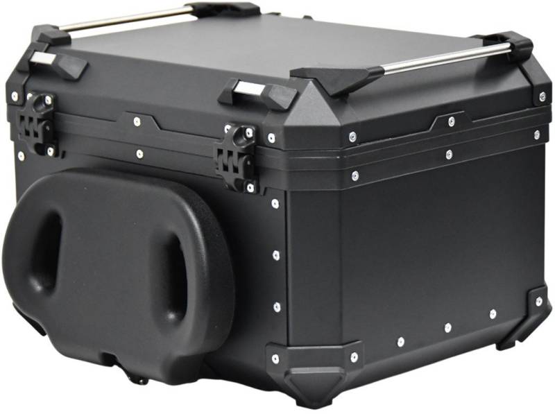FC-Moto Handgepäck-Topcase Terreno Expert 55 L Alu Topcase mit verstellbarer Rückenlehne, Hartschalenkonstruktion,wasserabweisend von FC-Moto