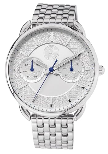 FC Schalke 04 Damen Armbanduhr Edelstahl | Uhr in Metallbox S04 von FC Schalke 04