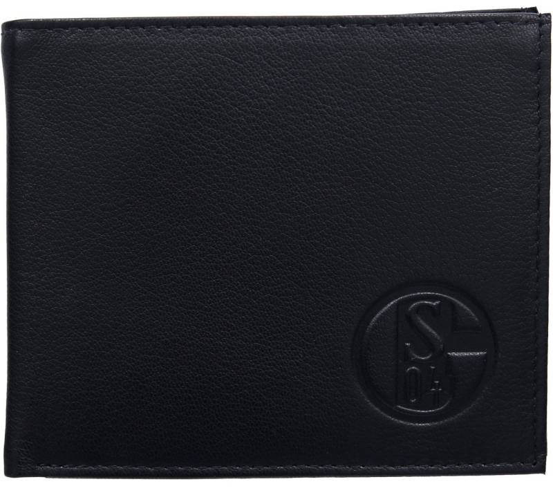 FC Schalke 04 Geldbörse schwarz Leder ca. 12 x 10 x 2,3 cm von FC Schalke 04