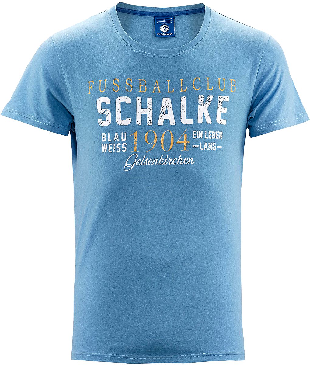 FC Schalke 04 T-Shirt - Schalke Fußballclub - S - für Männer - Größe S - blau von FC Schalke 04