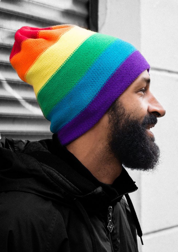 FC St. Pauli Bommelmütze FC St. Pauli Mütze FC St. Pauli Regenbogen von FC St. Pauli