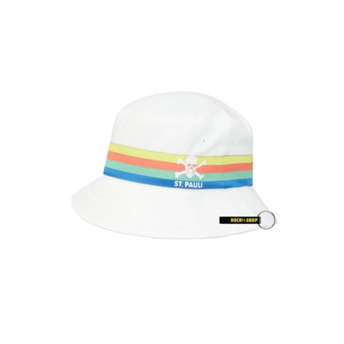 FC St. Pauli Fischerhut Rainbow Summer Sonnenhut 2025 Kollektion FCSP Fanartikel + RocknShop Flaschenöffner von FC St. Pauli