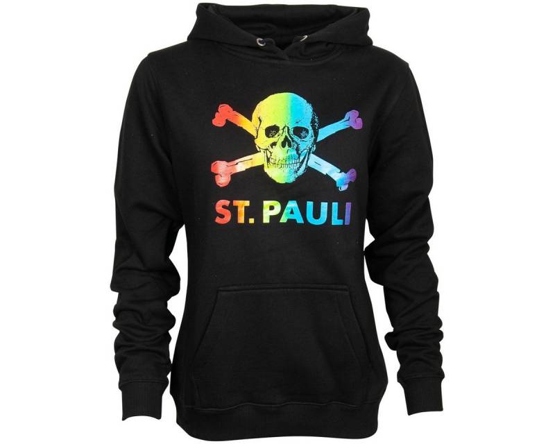FC St. Pauli Kapuzenpullover Damen Hoodie Regenbogen Tailliert von FC St. Pauli