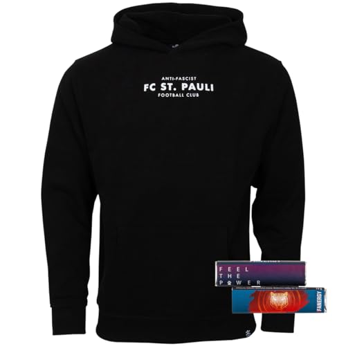 FC St. Pauli Kapuzenpullover Hoodie Aufdruck Anti Herren Damen Unisex + 2X FANERGY Traubenzucker (DE/NL/SE/PL, Alphanumerisch, L, Regular, Regular) von FC St. Pauli