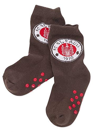 FC St. Pauli - Logo Baby-Socken braun, Größe: 24-27 von FC St. Pauli