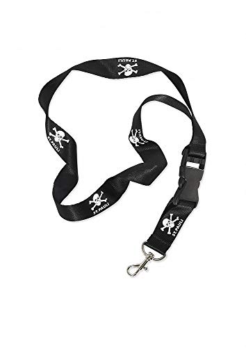 FC St. Pauli Schlüsselband Totenkopf Lanyard, Bagdeholder - plus Aufkleber Fans gegen Rechts von FC St. Pauli