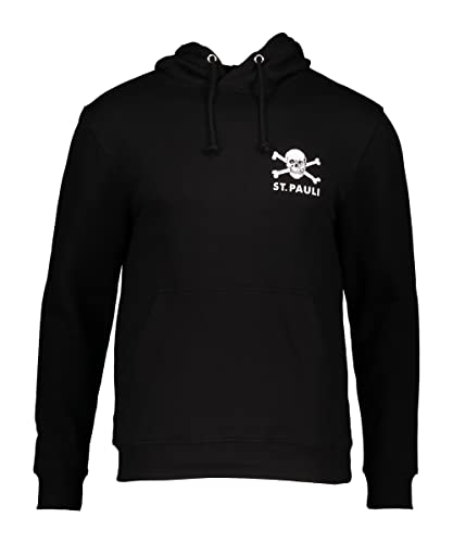 FC St. Pauli Totenkopf II Kapuzenpullover Herren schwarz/weiß, L von FC St. Pauli