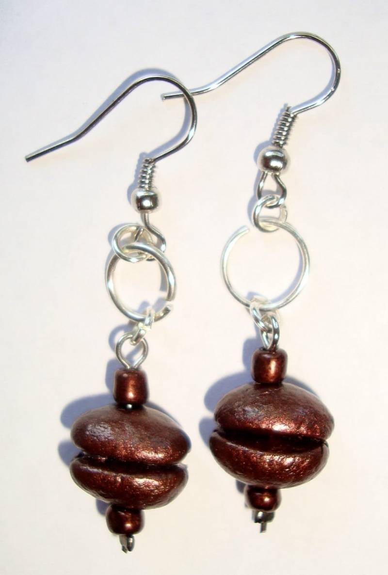 Espresso Cream - Handgefertigte Ohrringe Mit Echten Kaffeebohnen von FCANGELOPOLIS