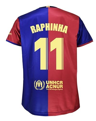 FC Barcelona Barça Raphinha 11 Heimtrikot 2024/2025 – Offiziell lizenzierte Replik – Erwachsenengröße XXL von FCB