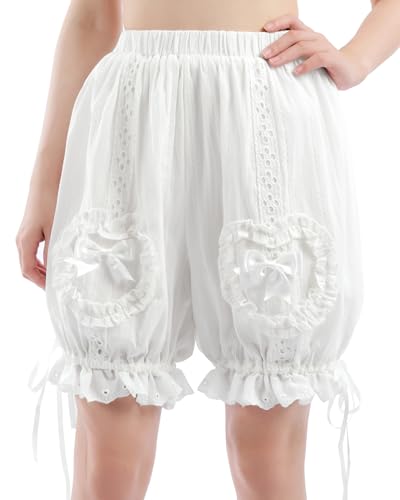 FCCAM Viktorianischer Bloomer Shorts Damen Spitze Sicherheits Shorts Rüschenhose Spitzenhosee Schlüpfer Slip mit Rüschen,L FCCAM Viktorianischer Bloomer Shorts Damen Spitze Sicherheits Shorts Rüschenhose Spitzenhosee Schlüpfer Slip mit Rüschen,L von FCCAM