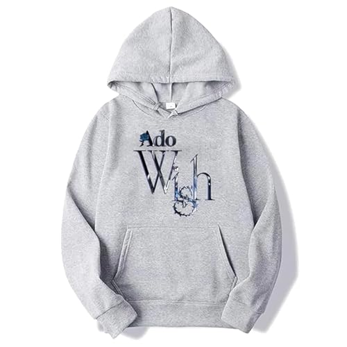 FCJKMNM ADO Wish Tour Merch Hoodies Winter Männer Frauen Sweatshirt Langarm Top Singer Kapuzen-Trainingsanzüge Streetwear XXS-4XL-Navy Blue||4XL von FCJKMNM