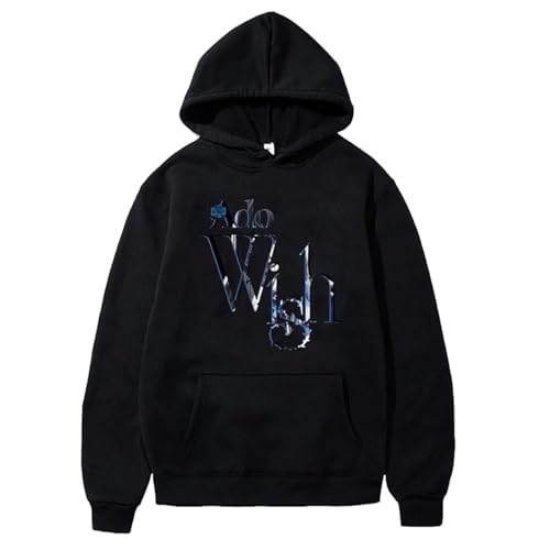 FCJKMNM ADO Wish Tour Merch Hoodies Winter Männer Frauen Sweatshirt Langarm Top Singer Kapuzen-Trainingsanzüge Streetwear XXS-4XL-Navy Blue||4XL von FCJKMNM