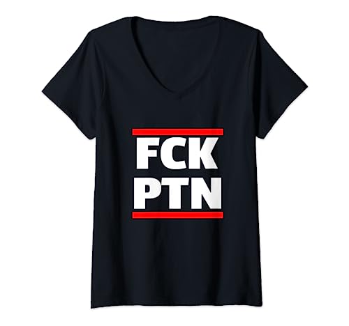 Damen FCK PTN I Stand mit der Ukraine T-Shirt mit V-Ausschnitt Damen FCK PTN I Stand mit der Ukraine T-Shirt mit V-Ausschnitt von FCK PTN I Stand With Ukraine