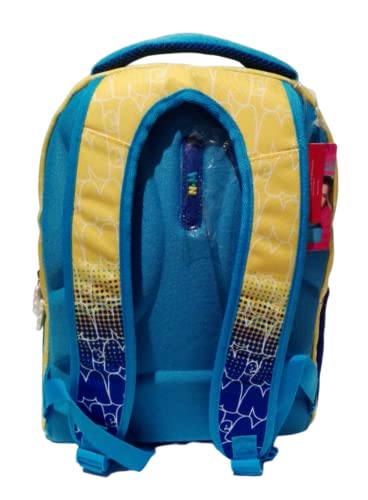 FCP Rucksack Grundschule Ninna und Matti Rund Gelb + Federmäppchen mit Reißverschluss + Geschenk 7 löschbaren Stiften + Schlüsselanhänger Pfeife, mehrfarbig, standard, rucksack von FCP