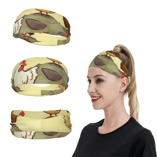 A Brood of Chickens Sport-Stirnbänder für Männer und Frauen, Schweißbänder, feuchtigkeitsableitend, Workout-Schweißbänder, Herren, Lauf-Stirnband, Schweiß-Stirnbänder für Tennis, dehnbares Haarband A Brood of Chickens Sport-Stirnbänder für Männer und Frauen, Schweißbänder, feuchtigkeitsableitend, Workout-Schweißbänder, Herren, Lauf-Stirnband, Schweiß-Stirnbänder für Tennis, dehnbares Haarband von FCTVASDM
