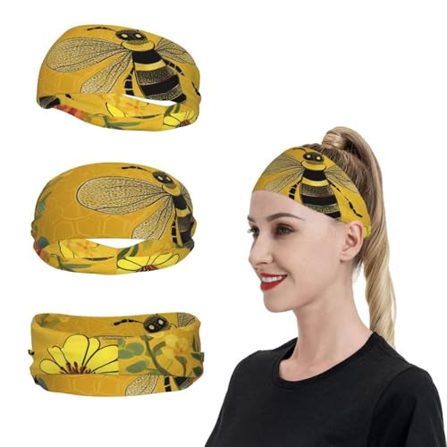 Welcome Bees Sport-Stirnbänder für Männer und Frauen, Schweißbänder, feuchtigkeitsableitend, Workout-Schweißbänder, Herren, Lauf-Stirnband, Schweiß-Stirnbänder für Tennis, dehnbares Haarband Welcome Bees Sport-Stirnbänder für Männer und Frauen, Schweißbänder, feuchtigkeitsableitend, Workout-Schweißbänder, Herren, Lauf-Stirnband, Schweiß-Stirnbänder für Tennis, dehnbares Haarband von FCTVASDM