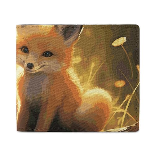 Brieftasche Kartenetui Brieftasche Herren Nette Füchse Gedruckt Geldbörse für den täglichen Gebrauch Und Passt in jede Tasche mit Leichtigkeit, Stil, One Size, Stil, One Size, Stil, One size von FCTVSKLN