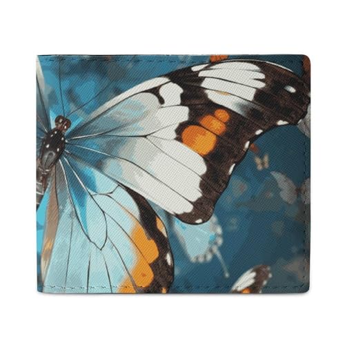 Brieftasche Kartenetui Brieftasche Herren Schmetterling Gedruckt Geldbörse für den täglichen Gebrauch und passt in jede Tasche mit Leichtigkeit, Stil, One Size, Stil, One Size, Stil, One size von FCTVSKLN