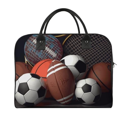 Duffletasche Reise Tragetasche Crossbody Taschen Turnbeutel Sport-Thema Bedruckte Umhängetasche Reise Handtasche für Männer Frauen Stil One Size Seesack Style One Size Seesack, Stil, One size, Seesack von FCTVSKLN