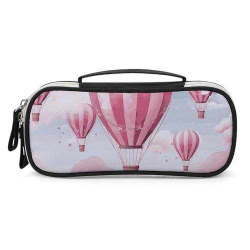 FCTVSKLN Make-up Tasche Make-up Veranstalter Rosa Heißluftballon Gedruckt Reise Kosmetiktasche Kosmetiktasche für Frauen Reisen Toiletten Stil One Size Make-up Tasche Stil One Size Make-up Tasche von FCTVSKLN